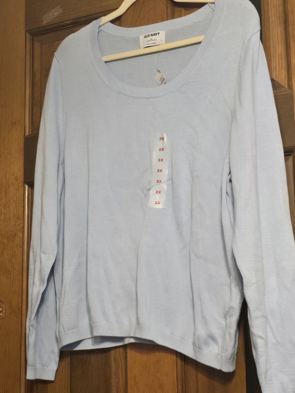 Old Navy Pale Blue Scoop Neck Lightweight Sweater